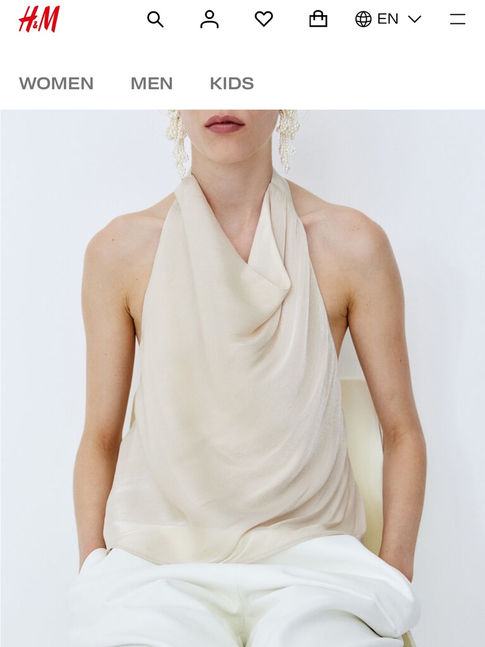 H&M Cowlneck Halter Top🌬️ - Picture 6 of 10